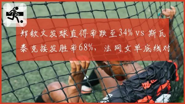 郑钦文发球直得率跌至34% vs 斯瓦泰克接发胜率68%，法网女单底线对抗新漏洞